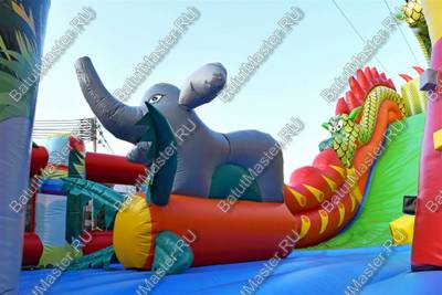 Профессиональный надувной батут "Гранд-саванна" 17*10*9 м