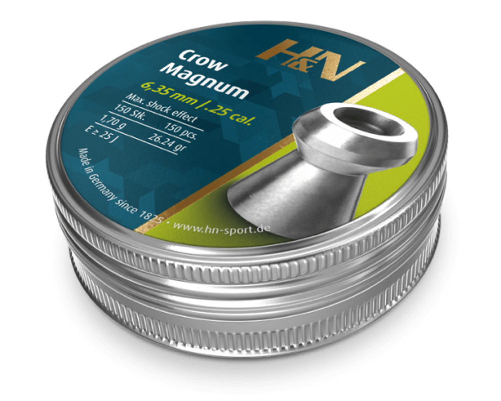 Пульки HN Crow Magnum кал. 6,35мм, 1,70г (150 шт./бан.) (50 шт./уп.)