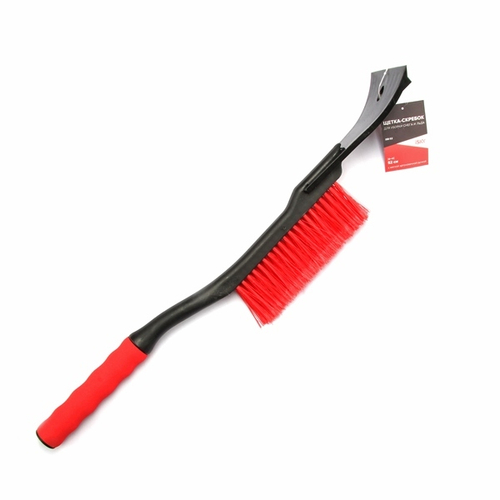 Щетка-скребок для уборки снега и льда iSky, 52 см, с мягкой ручкой ISB52