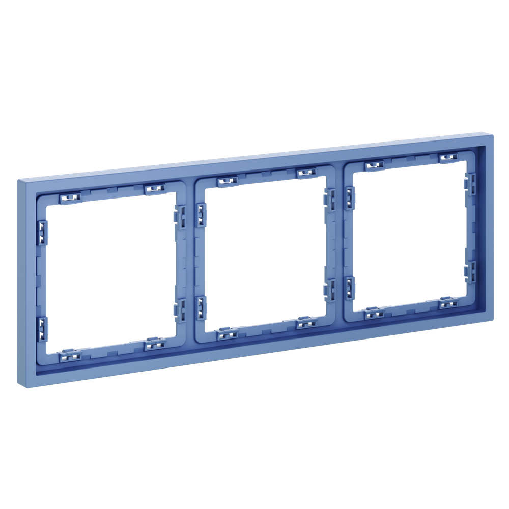 Рамка пластиковая VOLTUM S70 на 3 поста, (деним)