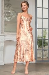 Сорочка женская шелковая  Mia-Amore LETUAL Летуаль  3434 роза