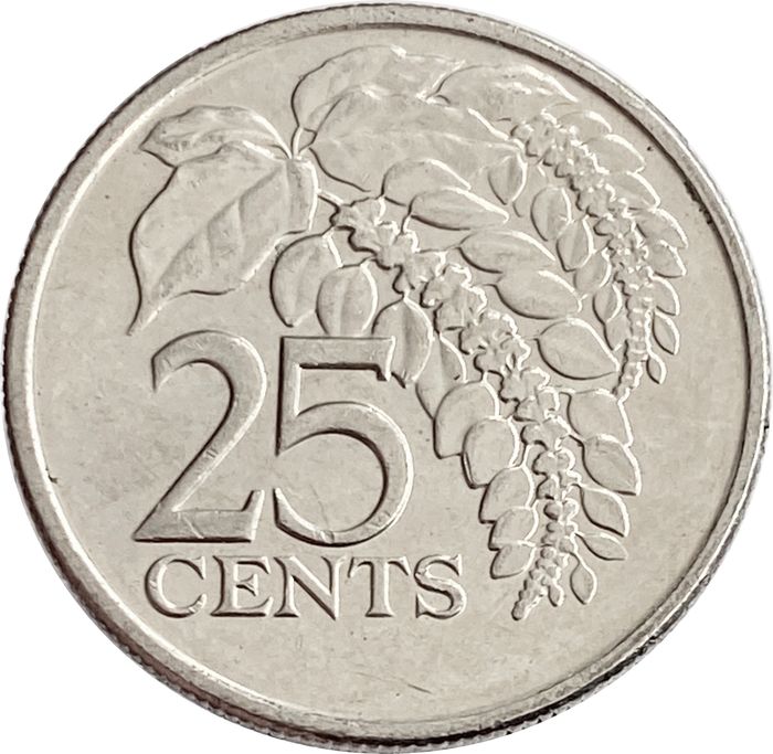 25 центов 1976-2016 Тринидад и Тобаго