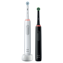 Набор электрических зубных щеток ORAL-B Pro 3 Duo/D505.523.3H Черная+Белая 3 режима тип 3772