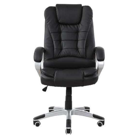 Кресло офисное BRABIX &quot;Comfort MS-003&quot;, 6 массажных модулей, экокожа, черное, 532521