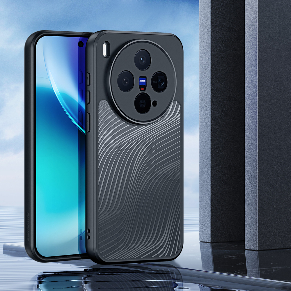 Чехол с мягкими черными рамками для Vivo X300, серия Aimo Series Case от Dux Ducis