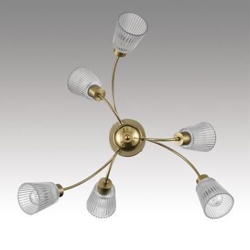 8154/6C COMFI LN25 медный/прозрачный, металл/стекло Потолочный светильник Е14 6*40W 220V IMANA