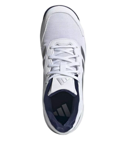 Детские кроссовки для Падел Adidas Kids Crazyquick - cloud white/silver metallic/dark blue