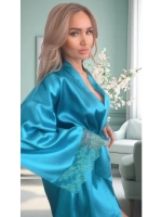 Халат с кружевом