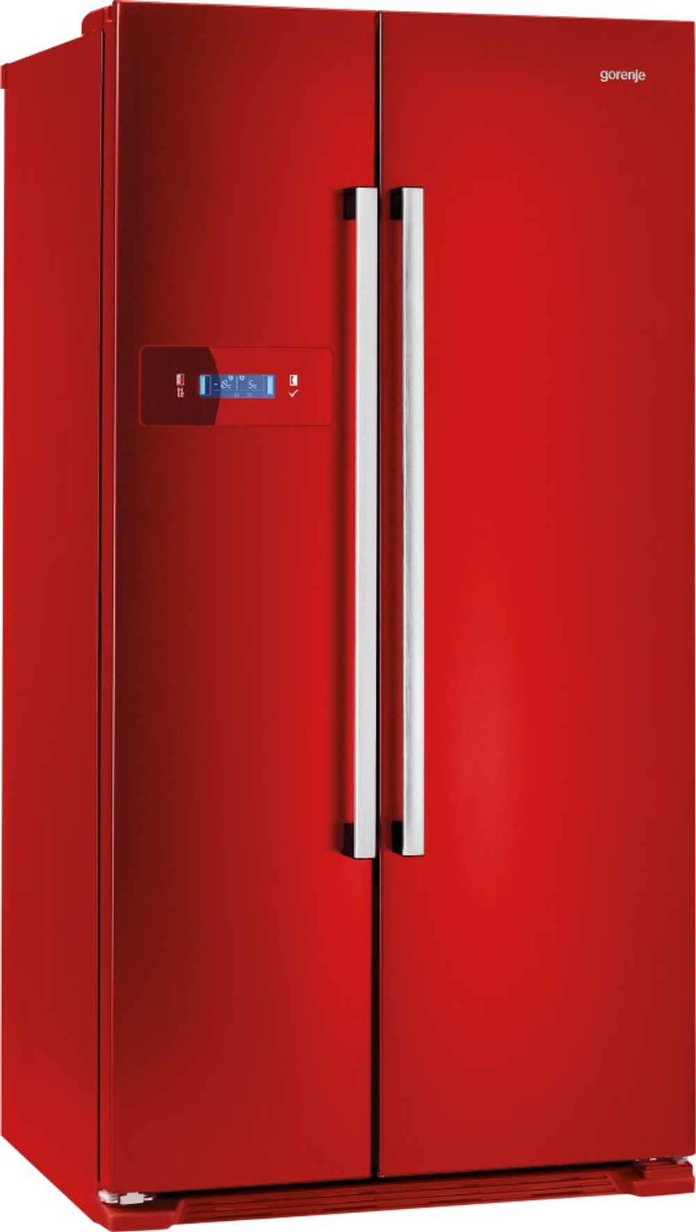 Отдельностоящий двухкамерный холодильник Gorenje NRS 85728 RD