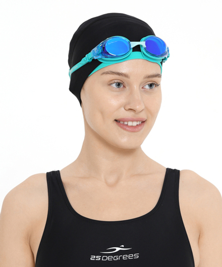 Шапочка для плавания Duplo Black/Aquamarine, полиамид