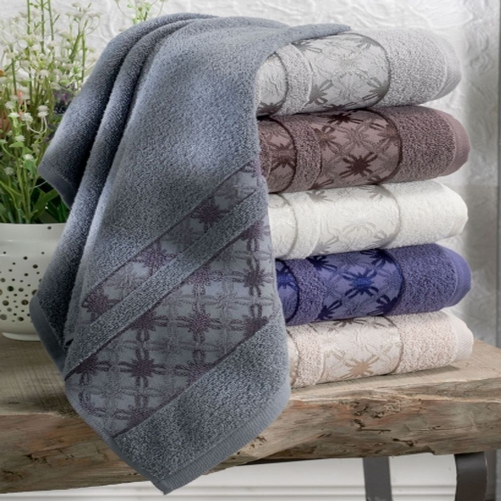 Полотенце махровое "АВТ. GRETA" TWO DOLPHINS, 100% хлопок, Турция.