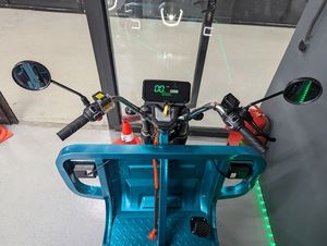Грузовой электрический трицикл IKINGI CARGO MAX Q30 3000W (72V/45Ah) - Бирюзовый фото №10