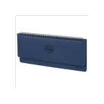 ППланинг датированный 2026 305х140 мм BRAUBERG "Favorite", под кожу, темно-синий, 117219