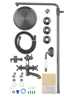 Душевая система WONZON & WOGHAND RETRO, Темный графит (WW-88739020-BGM)