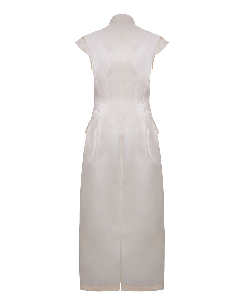 Платье макси из органзы