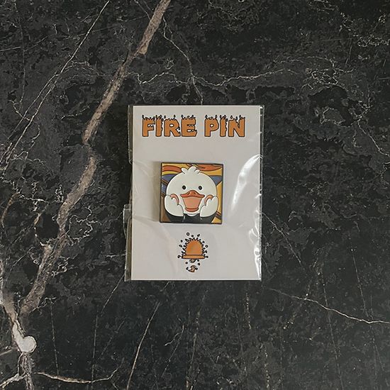 Значок металлический на одежду/Пин. Утка Крик