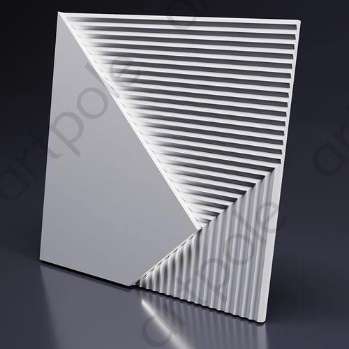 Гипсовые 3D панели Artpole PLATINUM FIELDS - 7 - 33 - 13 - FIELDS LED 2 platinum (нейтральный свет)