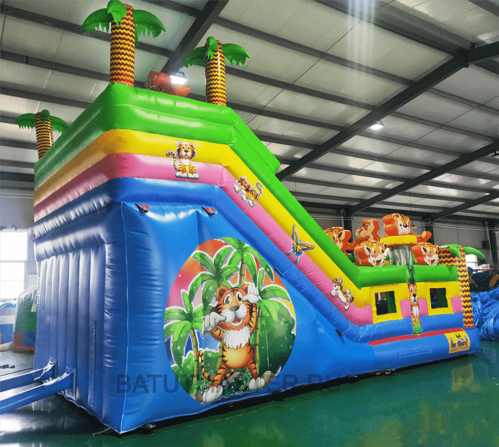 Коммерческий батут "Тигриная страна 2", 8*4*5 м, PR-11890