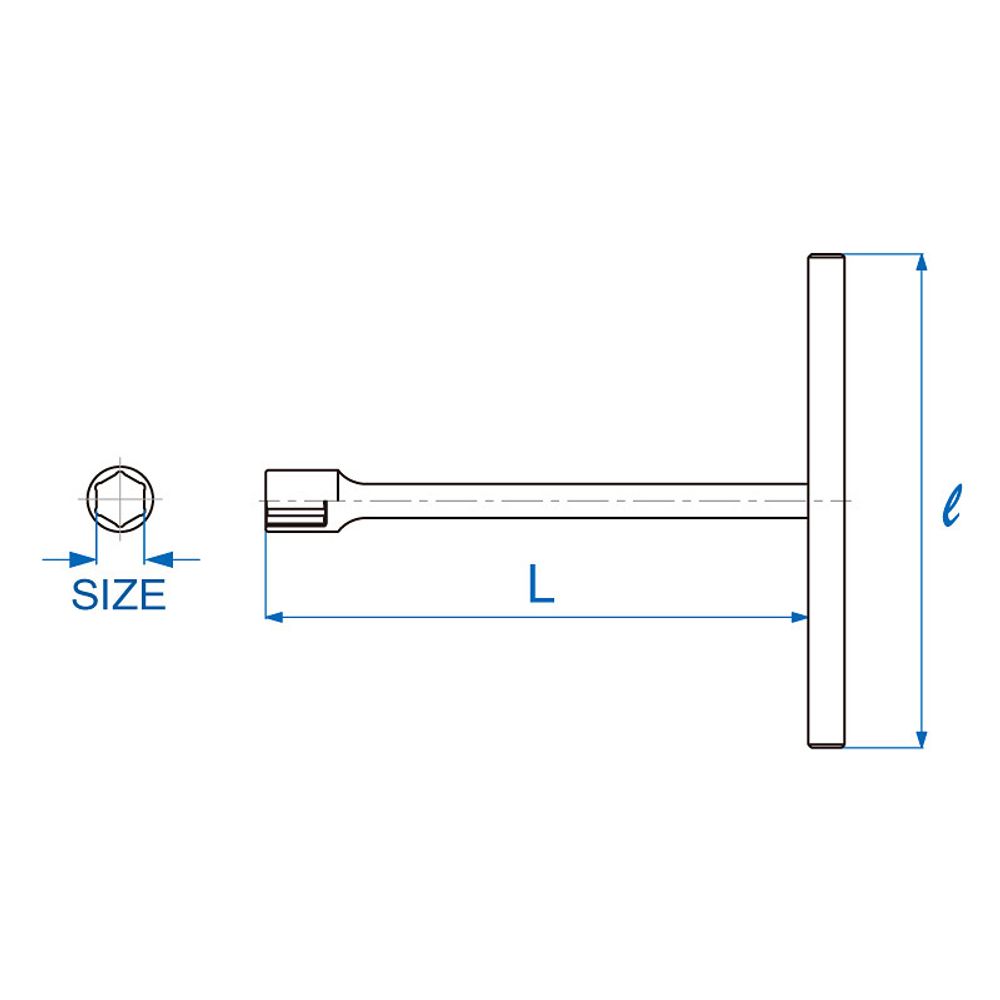 KING TONY (118512M) Ключ Т-образный 12 мм