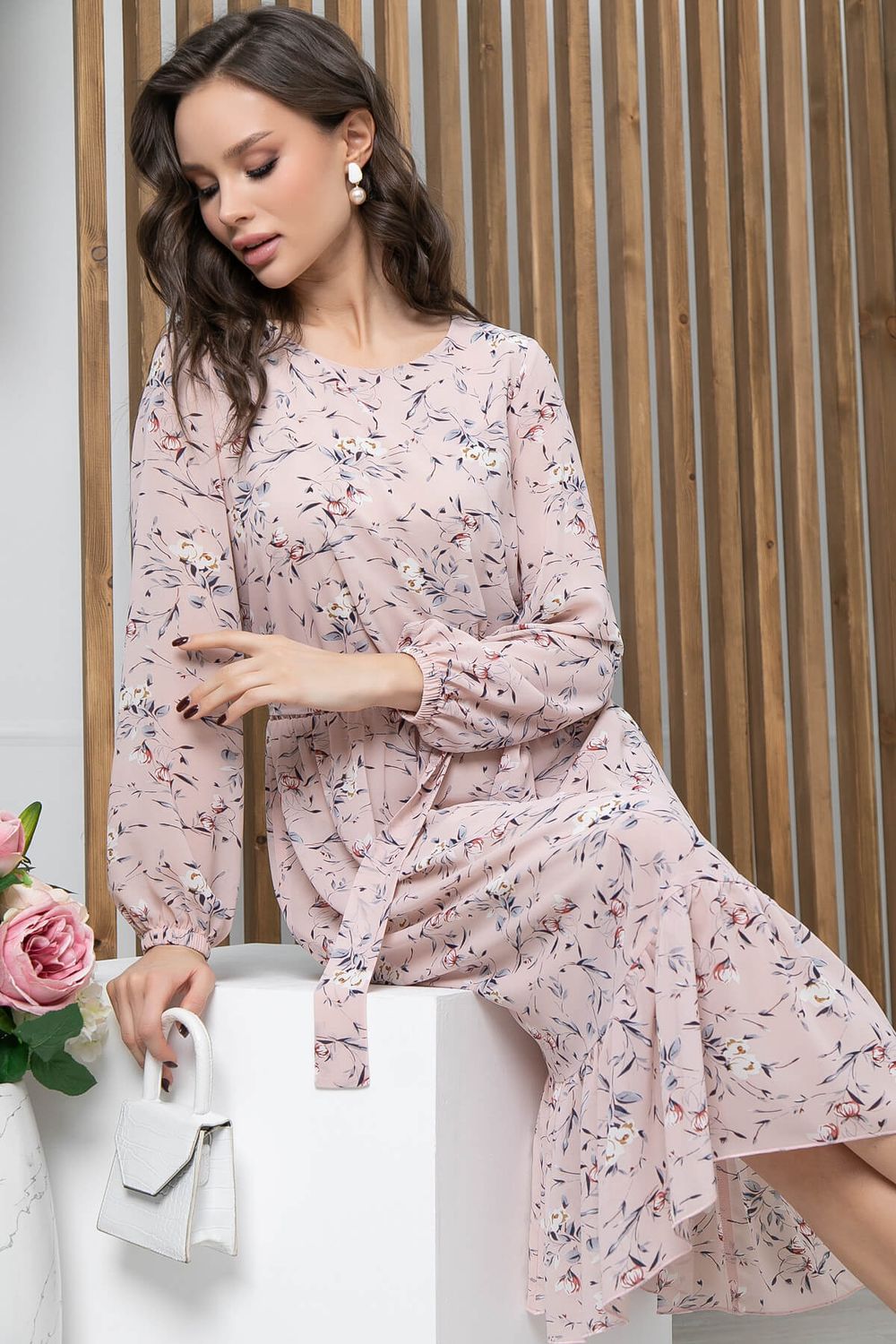 Платье "Фортуна" (пудра) П5658 LT Collection