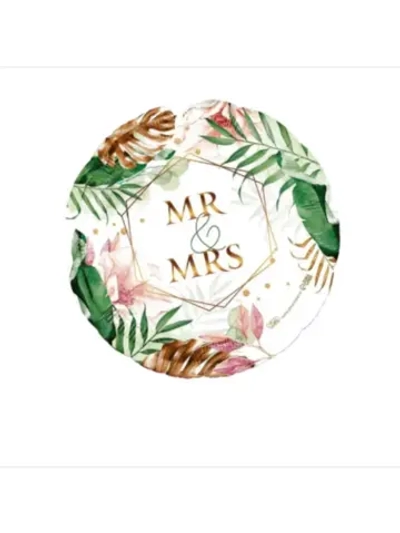 Шар фольгированный Mr&Mrs