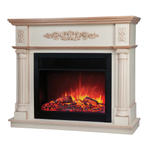 Каминокомплект Real Flame Silvia 26 WT-619B с очагом Moonblaze Deluxe Black