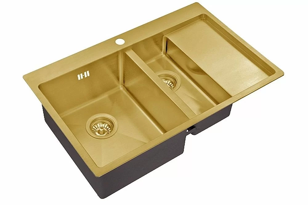 Мойка кухонная Zorg Inox SZR 5178-2-L Бронза