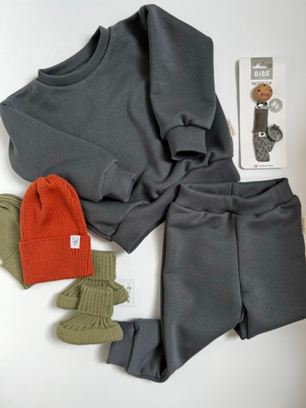 Свитшот + штанишки oversized графит