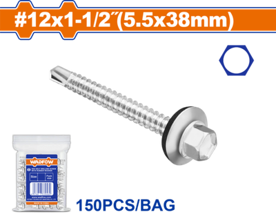 Шестигранный винт с резиновой шайбой