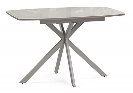 Стол стеклянный Woodville Тамаса 120(150)х70х76 латте, капучино