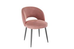 Стул Моли,роза (велюр) ноги черный, Мебельсон