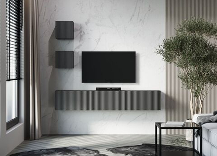 Модульная стенка в гостиную Инфинити, серый графит