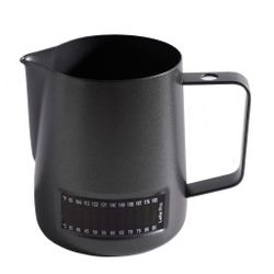 Питчер молочник 600 мл с инд. темп. Latte Pro Color черный тефлон d 9,3/8 см h11 см нерж.