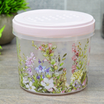 Банка с завинчивающейся крышкой 0,7л "Цветущий луг" микс
