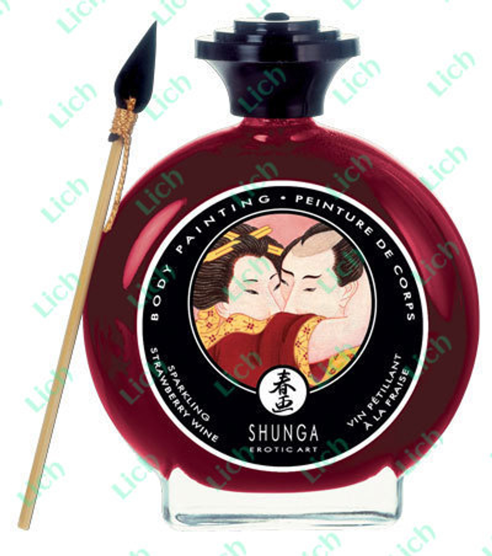 Декоративная крем-краска для тела  Шампанское и клубника