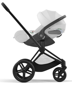 Коляска 3 в 1 Cybex Priam IV Matt Black complete и автокресло Cloud T i-Size Platinum White Plus Sepia Black