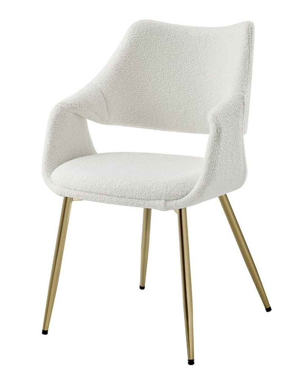 Стул JY6145Q белый IPD1859-1/золото