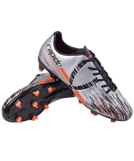 Бутсы футбольные Rapido FG Silver/black, детский