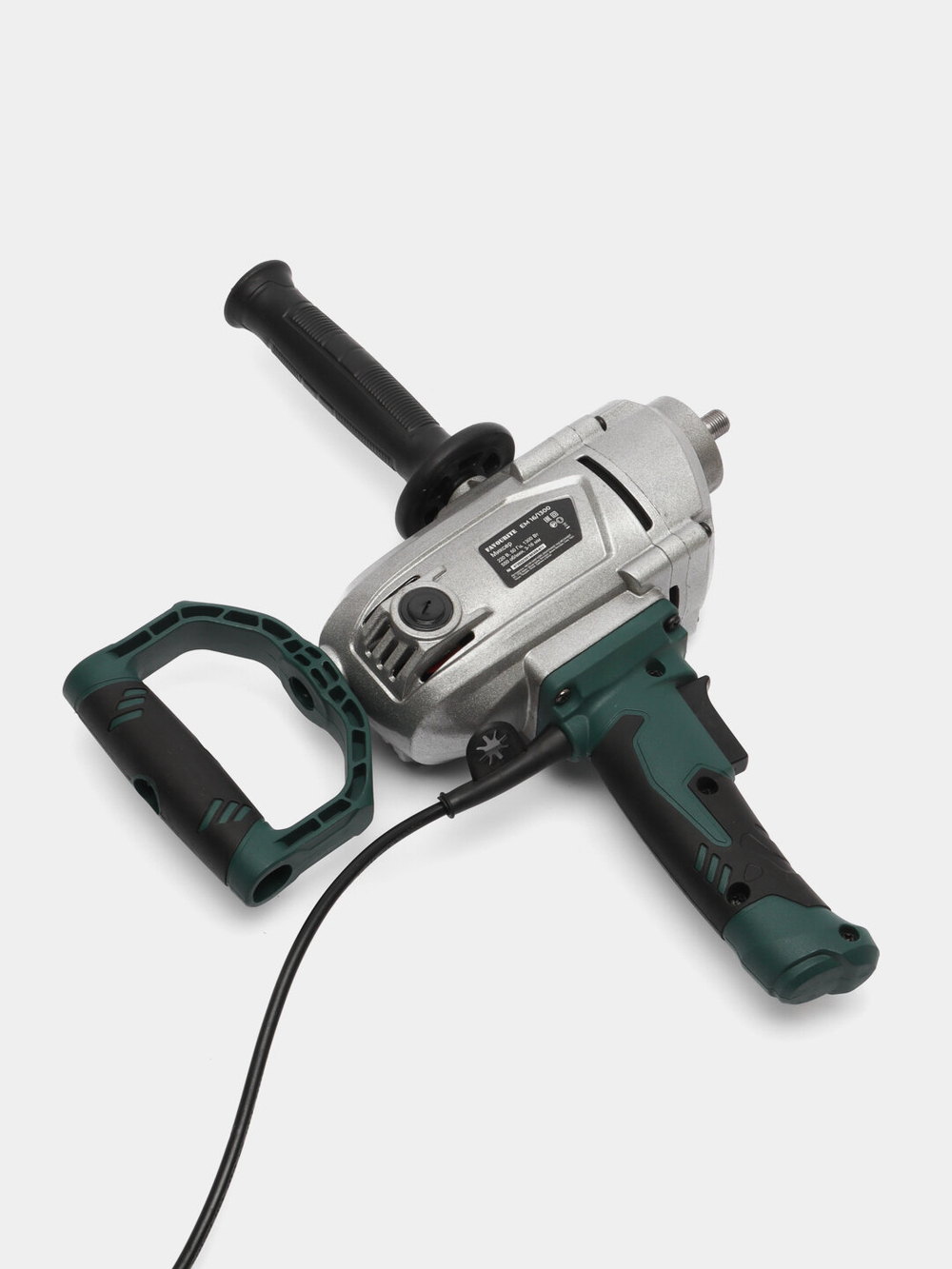 Строительный миксер FAVOURITE EM 16/1300, 1300 Вт зеленый/серый