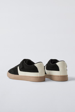 ZARA КРОССОВКИ SKATE, ЧЕРНЫЙ