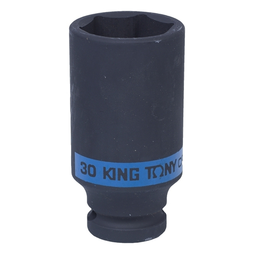KING TONY (443530M) Головка торцевая ударная глубокая шестигранная 1/2", 30 мм