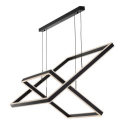 Citilux Дуэт CL719K211 LED Люстра подвесная с пультом Чёрная