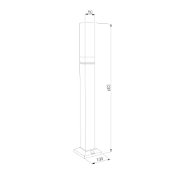 Уличный ландшафтный светильник 1537 TECHNO LED 3000K чёрный 1537 TECHNO LED