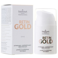 Лифтингующий и осветляющий крем вокруг глаз Farmona Professional Retin Gold 50мл