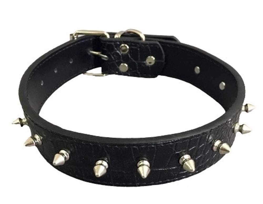 Pet Fashion Ошейник"Шипы"  3Х61см, черный
