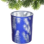 Подсвечник «Волшебная ветвь» 10*12,5 см, Синий
