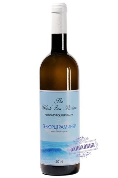 Вино Черноморская Ривьера Гевюрцтраминер белое сухое 0,75л