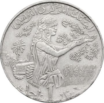 1 динар 1996-2013 Тунис