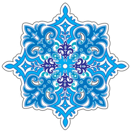 Комплект украшений "С Новым годом!" 12 видов