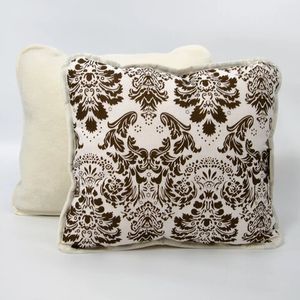 Подушка комбинированная с шерстью мериноса Сатин (Ажур белый), WoolHouse